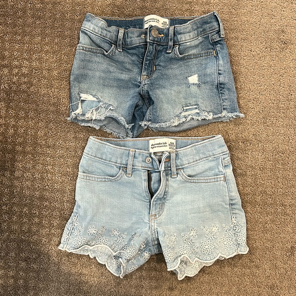 Abercrombie kids denim shorts bundle (5/6)